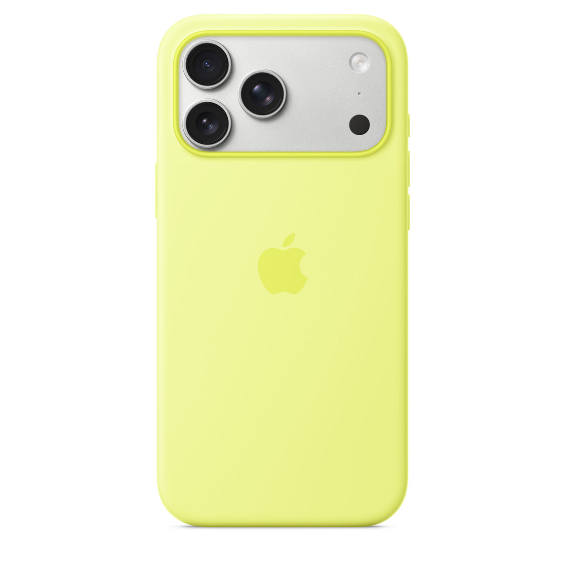 iPhone 17 Pro Max Silicone Case with MagSafe — Neon Yellow