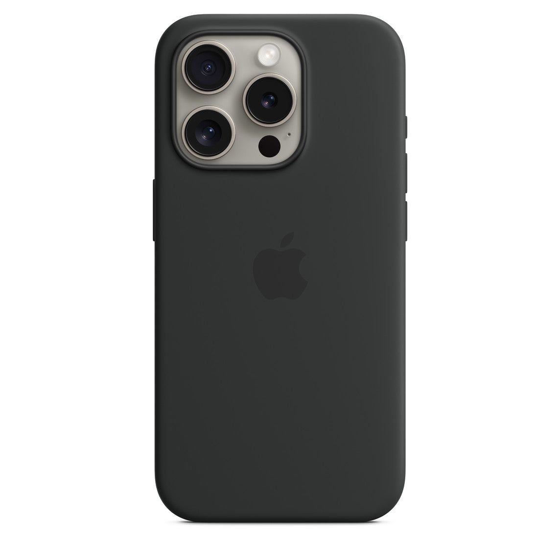 Silicone Case with MagSafe for iPhone 15 Pro - Black