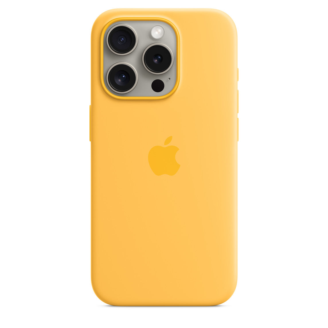 iPhone 15 Pro Silicone Case with MagSafe - Solar Yellow