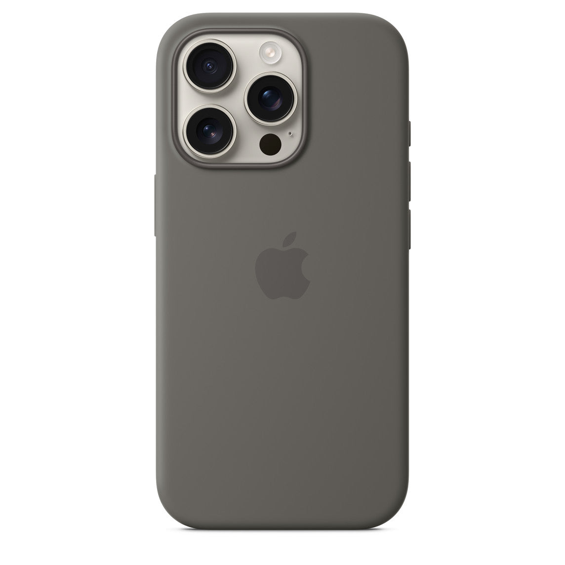 iPhone 16 Pro Silicone Case with MagSafe - Stone Gray