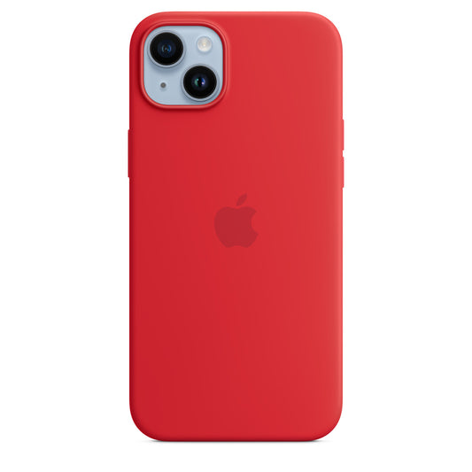 Silicone Case with MagSafe for iPhone 14 Plus - (PRODUCT)RED