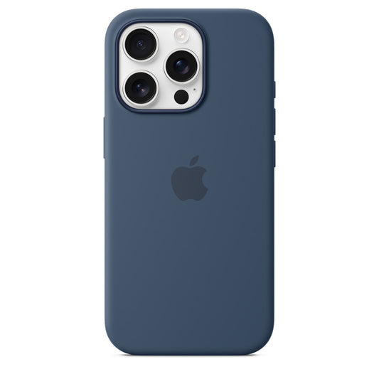 iPhone 16 Pro Silicone Case with MagSafe - Denim Blue